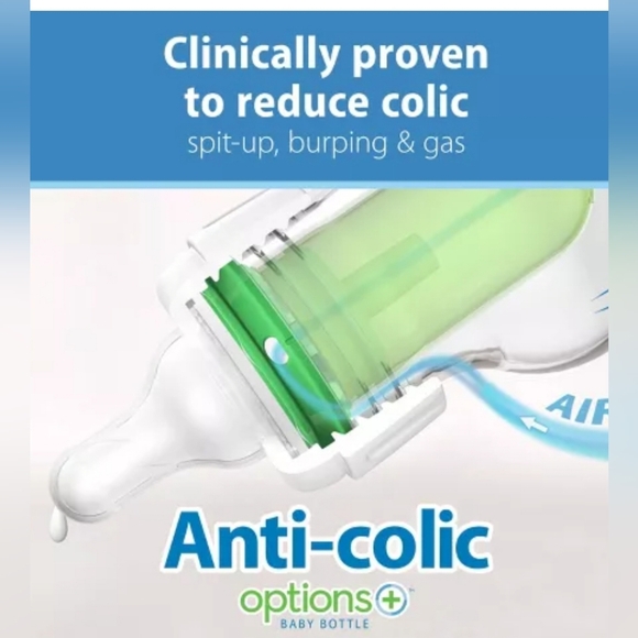 Dr. Brown's Options+ Baby Bottle, 4oz. Level 1 silicone nipple and cap. - Picture 6 of 6